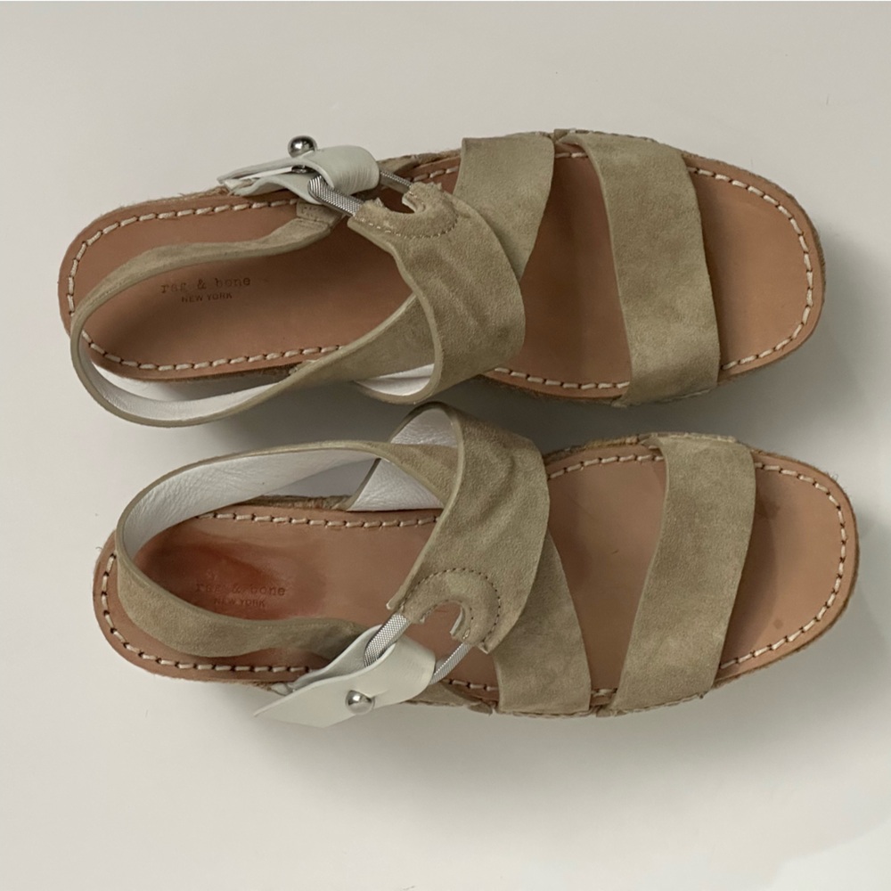 RAG & BONE August Espadrilles Sandals - Tan & Cream - Picture 2 of 7